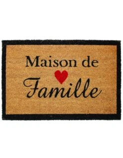 Paillasson Coco Imprimé Maison De Famille