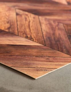 Tapis Vinyle Effet Parquet Chevrons -Maison Douceur Promos Magasin 291200 C01 zoomx vue3