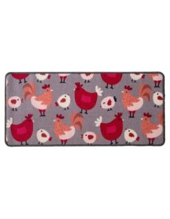 Tapis Cuisine Motif Poules