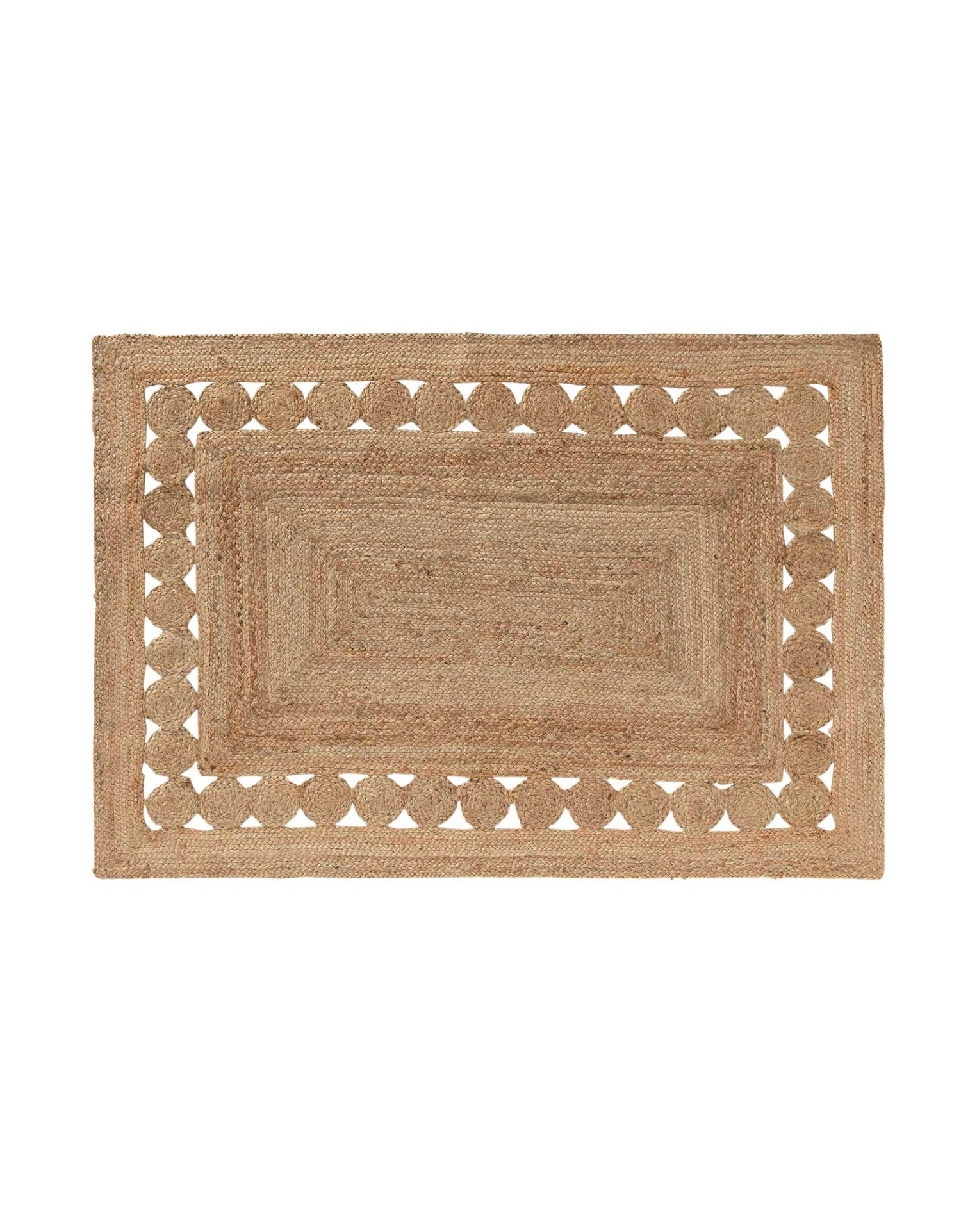 Tapis Jute Ajouré - Rectangulaire 2 Tapis Jute Ajouré - Rectangulaire – Image 2