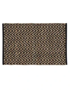 Tapis Jute-coton Imprimé - Rectangulaire