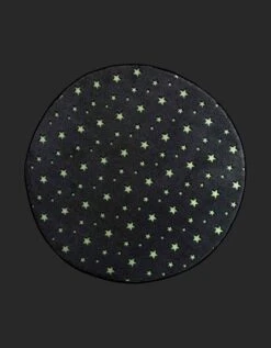 Tapis Flanelle Imprimé étoiles Phosphorescentes - Rond -Maison Douceur Promos Magasin 291259 C01 zoomx vue4