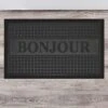 Tapis Entrée Antipoussière "bonjour" - Rectangulaire