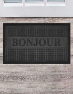 Tapis Entrée Antipoussière "bonjour" - Rectangulaire