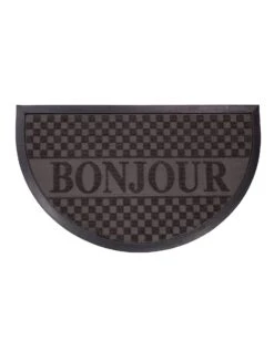 Tapis Entrée Demi Lune Antipoussière "bonjour" -Maison Douceur Promos Magasin 291274 C01 zoomx vue3