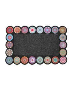 Tapis Anti-poussière Rosaces Imprimées