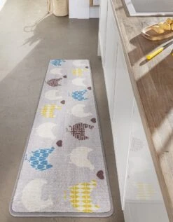 Tapis Cuisine Motif Poules Et Coeurs
