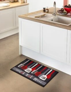 Tapis Cuisine Anti-poussière Rectangulaire, Imprimé Ustensiles -Maison Douceur Promos Magasin 291515 C01 zoomx vue3