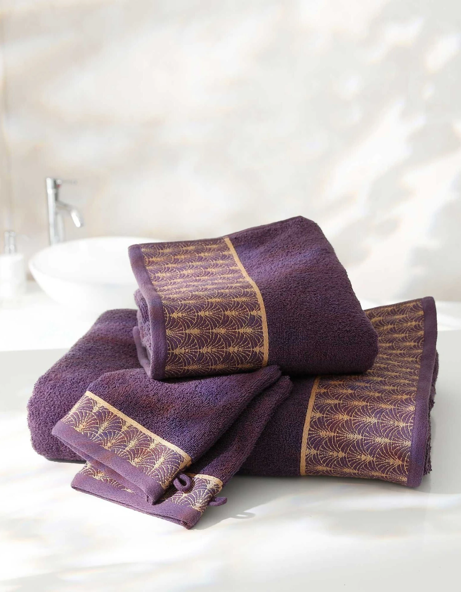 Éponge Coton Tissé "arches" - 420g/m² 1 Éponge Coton Tissé "arches" - 420g/m²