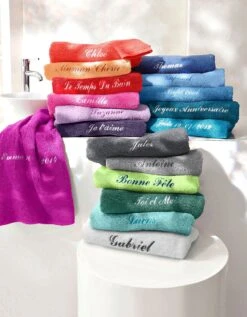 Serviette éponge Personnalisable Confort Moelleux 11 Serviette éponge Personnalisable Confort Moelleux -Maison Douceur Promos Magasin 300712 C12 zoomx vue6