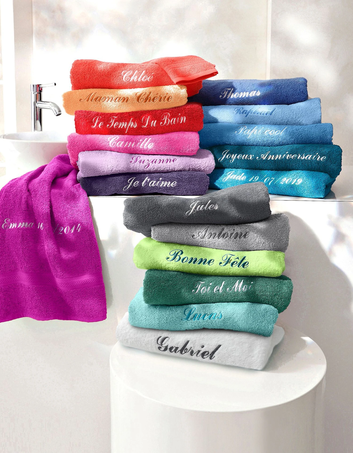 Serviette éponge Personnalisable Confort Moelleux 5 Serviette éponge Personnalisable Confort Moelleux – Image 5