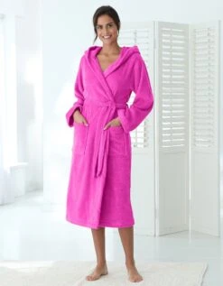 Peignoir Mixte Adulte Col Capuche éponge Bouclette 10 Peignoir Mixte Adulte Col Capuche éponge Bouclette -Maison Douceur Promos Magasin 301023 C02 zoomx vue3