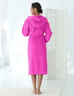 Peignoir Mixte Adulte Col Capuche éponge Bouclette 11 Peignoir Mixte Adulte Col Capuche éponge Bouclette -Maison Douceur Promos Magasin 301023 C02 zoomx vue4