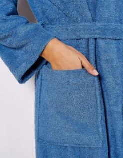 Peignoir Mixte Adulte Col Capuche éponge Bouclette Personnalisable -Maison Douceur Promos Magasin 301123 C02 zoomx vue6