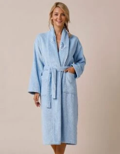 Peignoir Mixte éponge Brodé Plumes - 380 G/m2