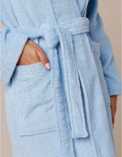 Peignoir Mixte éponge Brodé Plumes - 380 G/m2 -Maison Douceur Promos Magasin 301210 C01 zoomx vue5