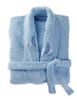 Peignoir Mixte éponge Brodé Plumes - 380 G/m2 -Maison Douceur Promos Magasin 301210 C01 zoomx vue7