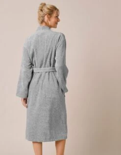 Peignoir Mixte Adulte Uni Coton éponge Bouclette Col Kimono Personnalisé -Maison Douceur Promos Magasin 301709 C03 zoomx vue7