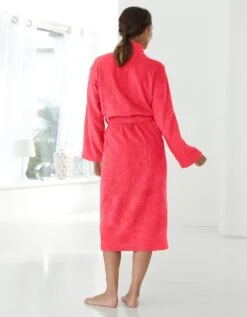 Peignoir Mixte Adulte Col Châle éponge Bouclette -Maison Douceur Promos Magasin 301726 C13 zoomx vue3