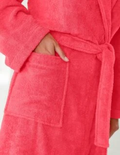 Peignoir Mixte Adulte Col Châle éponge Bouclette -Maison Douceur Promos Magasin 301726 C13 zoomx vue4