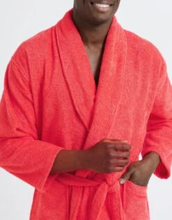 Peignoir Mixte Adulte Col Châle éponge Bouclette -Maison Douceur Promos Magasin 301726 C13 zoomx vue5