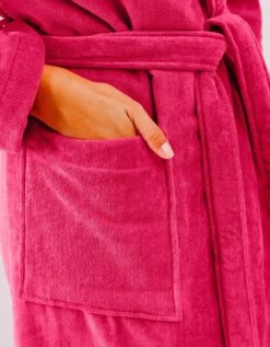 Peignoir Mixte Adulte éponge Velours Col Châle -Maison Douceur Promos Magasin 301730 C06 zoomx vue4