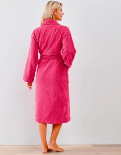 Peignoir Mixte Adulte éponge Velours Col Châle -Maison Douceur Promos Magasin 301730 C06 zoomx vue5