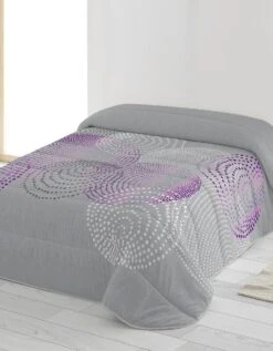 Couette Microfibre Imprimée Cercles Graphiques 200 G/m²