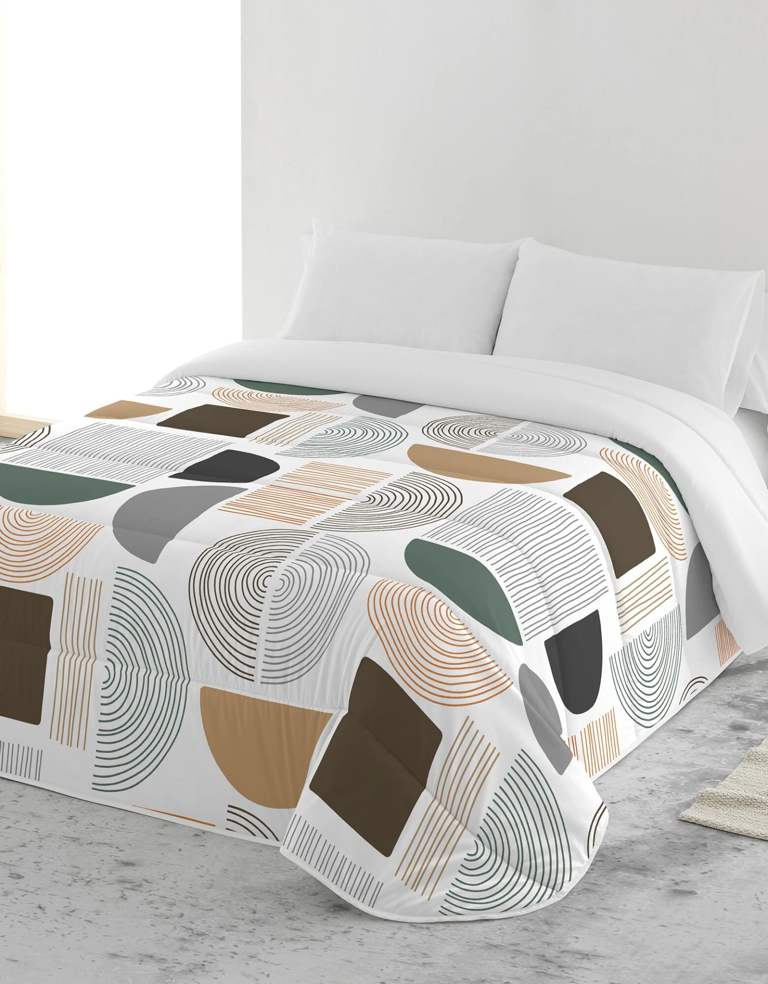 Couette Microfibre Imprimée Formes Géométriques 200 G/m² 2 Couette Microfibre Imprimée Formes Géométriques 200 G/m² – Image 2