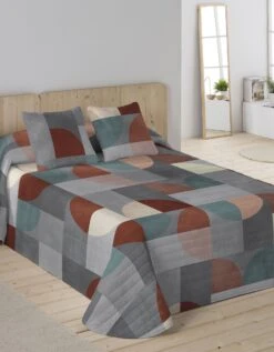 Couvre-lit Matelassé Imprimé Géométrique