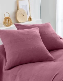 Plaid Ou Jeté Uni Coton Tissage Artisanal -Maison Douceur Promos Magasin 322286 C00 zoomx vue3