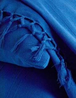 Plaid Ou Jeté Uni Coton Tissage Artisanal -Maison Douceur Promos Magasin 322286 C11 zoomx vue6