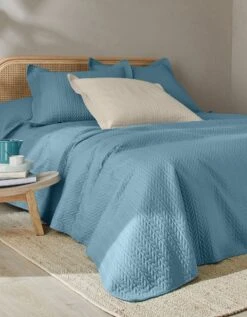 Couvre-lit Matelassé Microfibre Motif Géométrique