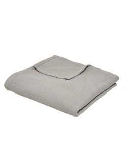 Jeté De Canapé Ou Plaid Uni Nid D’abeille - Coton