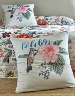 Couvre-lit Matelassé Imprimé Fleuri -Maison Douceur Promos Magasin 322703 C01 zoomx vue4