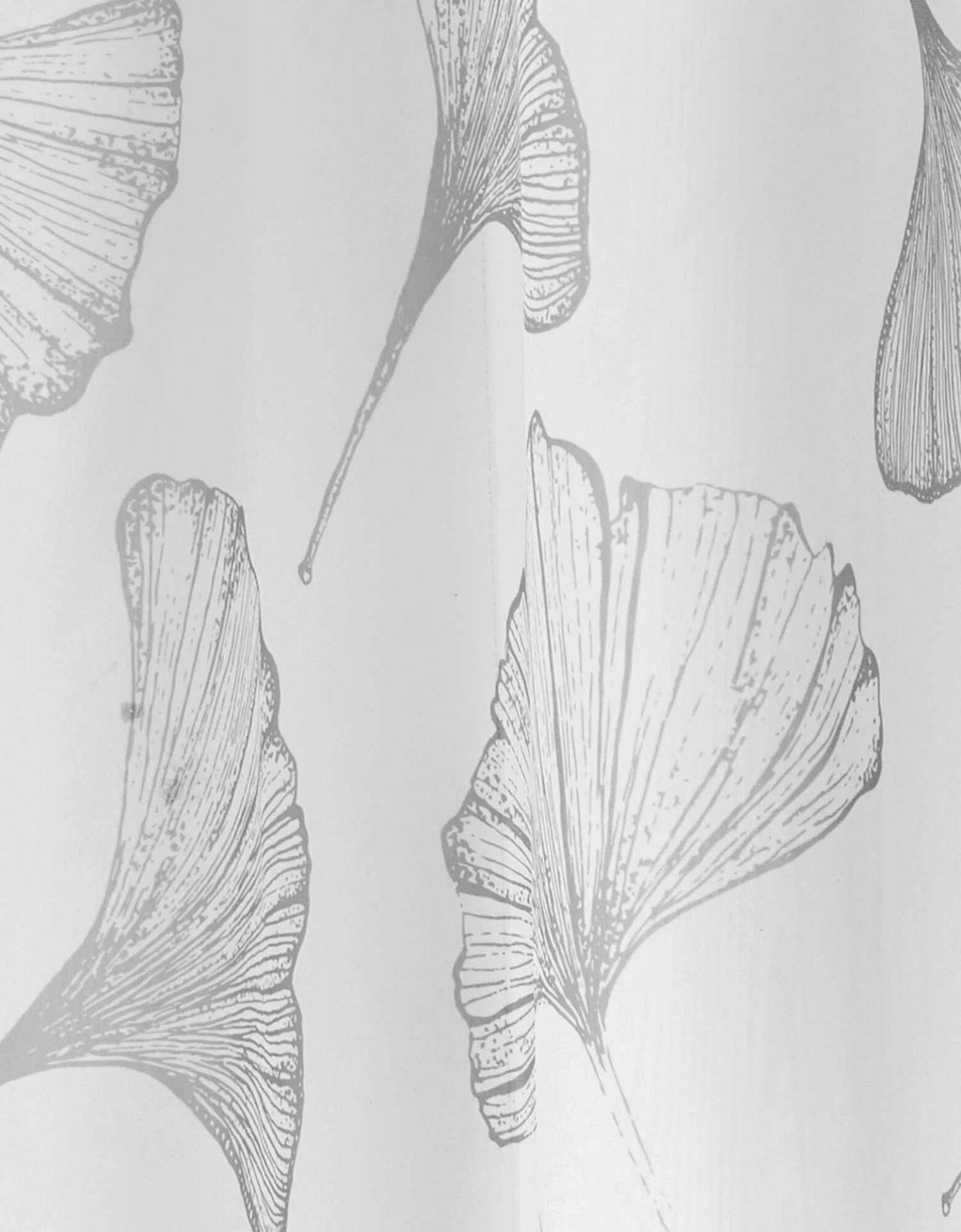 Rideau Panneau Voile Polyester Imprimé Gingko Finition Oeillets 3 Rideau Panneau Voile Polyester Imprimé Gingko Finition Oeillets – Image 3