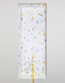 Store Vitrage Clairière Voile Imprimé Feuilles