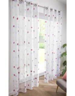 Voilage Clairière Imprimé Feuilles