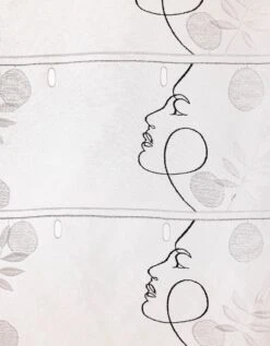 Rideau Modulable En Hauteur Brodé Visages -Maison Douceur Promos Magasin 323530 C01 zoomx vue3