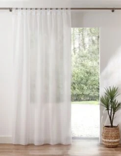 Panneau Voile Uni Finition Pattes