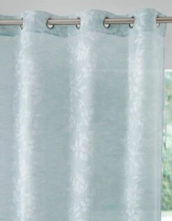 Voilage Imprimé Feuillage étamine Effet Lin