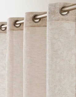 Voilage Imprimé Feuillage étamine Effet Lin -Maison Douceur Promos Magasin 323597 C03 zoomx vue4