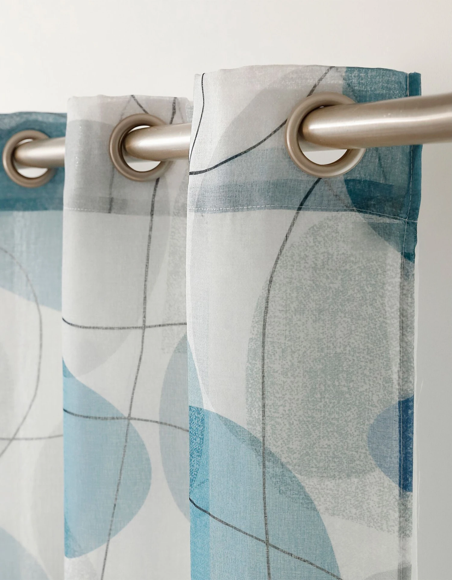 Panneau Voile Finition Oeillets Motif Galets 3 Panneau Voile Finition Oeillets Motif Galets – Image 3