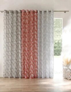 Panneau Voile Finition Oeillets Imprimé "fougères" -Maison Douceur Promos Magasin 323728 C03 zoomx vue5