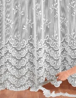 Panneau Dentelle Modulable En Hauteur Finition Galon Fronceur