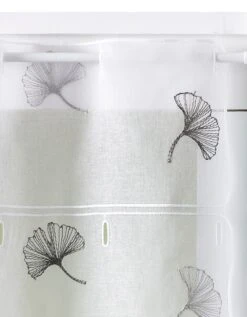 Rideau Modulable Hauteur Brodé Fleurs De Ginkgo -Maison Douceur Promos Magasin 323788 C01 zoom detailRFP