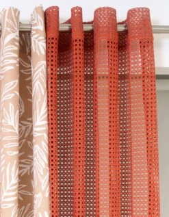 Rideau Panneau Brodé Effet Cannage 9 Rideau Panneau Brodé Effet Cannage -Maison Douceur Promos Magasin 323816 C02 zoomx vue4