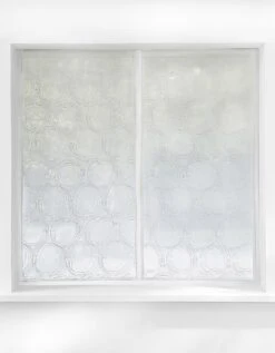 Vitrage étamine Brodé Sphères - La Paire