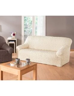 Housse Gaufrée Bi-extensible Canapé Fauteuil Accoudoirs