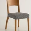 Housse Assise De Chaise Extensible Jacquard Graphique